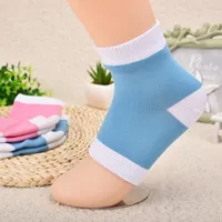 Męskie skarpetki Gel Heel Fashion Foot Care Care Ochraniacze Leczenie Gładkie Niebieski Różowy