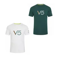 New F1 Racing Polo Suit VETTEL GUARDA MANICHE MANICHE MANICHE 1 JERSEY T-shirt con scollo rotondo può essere personalizzata