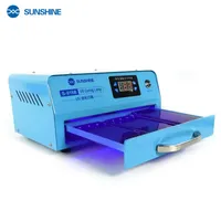 Caja de curado UV SUNSHINE S-918B para reparación LCD, pegamento UV, Teléfono móvil OCA, Pegamento de resina, Impresión 3D, Fuente de luz fría con almohadilla suave
