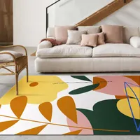 Tappeti geometria nordica moquette cartone animato comodino divano divano tappeti tappetino per porte del pavimento in flanella antiscivolo per decorazioni per soggiorno domestico
