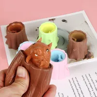 Party Favor Squirezing Squirrel Puchar Zabawki Decompression Fidget Zabawki Antystress Sensory Stres reliever Prezent Dla Dzieci Dorosłych Pop Squishy