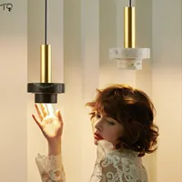 Nordic Ins luksusowe lampki lampy lampy lastryko marmurowe światło złoty połysk oświetlenie wewnętrzne salon wystrój domu salon sypialnia lampy nocne