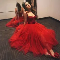 Классические красные короткие коктейльные платья выпускного вечера Спагетти ремни Вечерние платья Милая Корсет Prom Party 2022 Vestido de Noiva