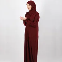 Vestuário étnico Malásia robe eid vestido muçulmano longo khimar turco adoração islâmica e hijab abaya roupa sólida jilbab rouba dubai árabe coágulo