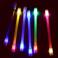 Tükenmez Kalemler Dönen Aile Oyun Kalemi Çocuklar Için Işık Renkli Parlak LED Flaş Hediye Oyuncak Okul Malzemeleri P7Y3