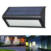 ソーラーランプクライアット6W 48 LEDライト4モード1000LMセンサー壁ランプ防水IP65屋外ガーデンストリート