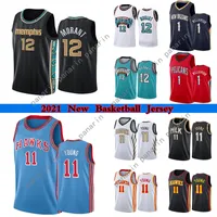 JA 12 Morant Männer Basketball-Trikots Hohe Qualität Zion 1 Williamson 11 Junges College-Jersey 2021 Outdoor-Bekleidung tragen