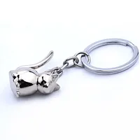 Cadena 3D Lindo anillo para mujeres Gatito Lucky Cat Key Holder Hombre Coche Portachiavi Chaveiro Llaveros Bolsa Charm