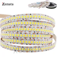 Streifen XUNATA 5M 24V LED-Streifen 240LEDS / M SMD2835 Band Weiß Warm-flexibler Ribbon-String-Licht-Leuchte für Home-Dekoration