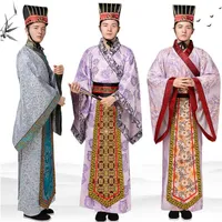 Erkekler için Uzun Robe Çin Geleneksel Kostüm Erkek Hanfu Giyim Ulusal Çin Antik Bilgin Kıyafeti TV Film Performans Sahne Giyim