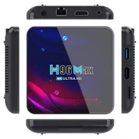 H96-MAX 4GB 32GB RK3318クワッドコアスマートテレビボックスWifi 2.4G 5G Bluetooth4.0 Android 11.0 TX3ミニ