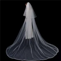 Velo da sposa 2021 Gryffon Wedding Veil Classic Blusher elegante a due strati con accessori per pettini Voile Mariage