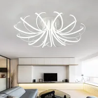 Światła sufitowe Nowoczesne do salonu Lampa sypialni LED Lighting Las Luces del Techo Aluminium