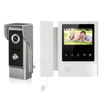 4.3&quot;Color Video Door Phone Intercom Doorbell IR Night Vision Camera Monitor Home System Add 5m Test Cable Phones