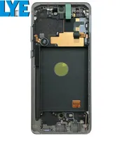 Mobiltelefon Touchpaneler LCD-skärm för Samsung Galaxy Note 10 Lite N770 OEM AMOLED skärm med ram