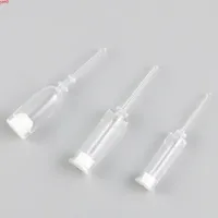 50 x 1ml 2ml 3ml Clear Airless Bottle Platiche in plastica come interrompente Essence Siero Packaging Cosmetico Campione BottleHigh Qty