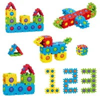 48pcs   lot Building Toy Puzzle Fun Three - Dimensional Assembled House Can Be Opened Window Building Toys