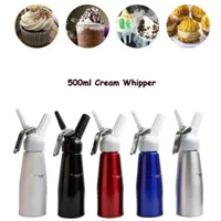 500 ml N2O Dispenser Cream Whipper Coffee Dessert Sausen Boter Whipper Aluminiumlegering Cream Foam Maker Cake Tools Sea Shipping