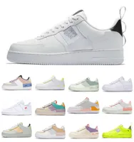 2021 Top Quality Forces Men Women Low Cut One 1 Shoes All White Black Dunk 1s Sports Shoe Classic AF Fly Trainers High Knit MenS Casual Sneakers