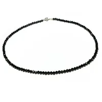 Lii Ji Collier Collier Real Pearl Noir Black Spinel 925 Sterling Sterling Mode Bohemian Hawaii Clavicule Femmes Hommes 220225