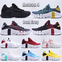 Darmowe Metcon 4 maraton buty do biegania męskie trenerzy damskie żelazo szary piasek piasek uniwersytetów Złote Triple Black Lopard Sneakerse Rozmiar 36-45