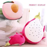 Cuscino / cuscino decorativo simulazione frutta peluche giocattolo creativo bella pitaya mangostano avocado cuscino pesca cuscino tiro cuscini regalo per bambini