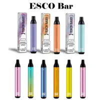 Esco Bars Mesh 2500 Puff Single Disposable Vape E Cigarett 6ml Pod Enhet 5% Styrka 1000mAh batteri energi