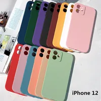 1.5mm Matte Thickness Phone Cases Colorful Soft TPU Back Cover Fine Hole Shockproof Protector for iPhone 12 pro max mini 11 11pro X Xs XR 6s 6plus 7 7p 8 8plus