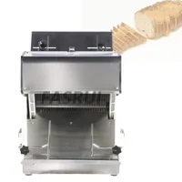 12mm tjock bröd slicer maskin rostfritt stål bulle slicer kommersiell toast slicing maker 370w