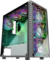 ATX Mid-Tower Chassis Gaming Computer Case Fan Support ausfällen ausstehenden Luftstrom-Staubfiltern Hervorragende Leistung