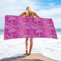Mermaid Beach Handtuch Wearable Changable Badetücher Meer Nehmen Sie einen Urlaub Kerchief Superfine Faser Sandbeach Rock GYQQQ523