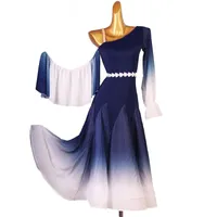 Stage Wear 2021 Woman Modern Ballroom Dance Dress Performance National Standard Competition Waltz costumi