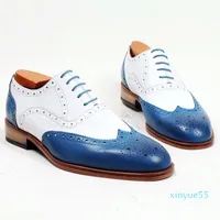 Men Dress shoes Oxford shoes Round toe Custom Handmade shoes Genuine calf leather Color