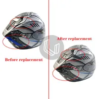 Motorcycle Helmets Carbon Fiber Rear Decoration Helmet Spoiler Shell Ornament For SHOEI X14 X-14 Retrofit AccessoriesMotorcycle