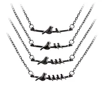 Verkauf von Muttertag Geschenk Mama Vogel Anhänger Kreative Legierung Halskette Lizb Lizb