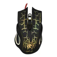 A888 Crack Pattern Wired Mouse Mice Black Enabling Responsive and Smooth Cursor Control Mighlight Fashion Smaak Optisch