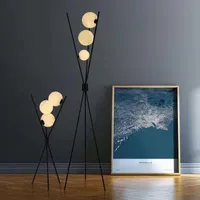 Floor Lamps Modern Moon Lamp Led Design 3D Post Lights Living Room Decoration Personality Bedroom Standing Tripod