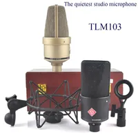 Microphones TLM103 Microphone Condenseur professionnel Grand diaphragme SuperCardioide vocal micro, Studio de haute qualité Micro