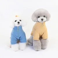 Собака одежда щенок зимний теплый свитер с застежкой на молнии, домашнее животное для домашних животных собаки Джерси осень, чтобы держать ткани1