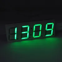 Timers DIY LED Electronic Clock Kit With Thermometer 1pc Microcontroller Digital Tube Hourly Chime Function Module Green