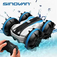 Sinovan Water & Land 2 IN 1 Remote Control Car 360 Rotate RC Amphibious RC Drift Car Waterproof Stunt Car RC Toys for Kids 220121