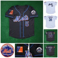 Francisco Lindor Baseball Jerseys 2004 Shea 40th Jersey 48 Jacob DeGrom 20 Pete Alonso 18 Darryl Strawberry 31 Mike Piazza Noah Syndergaard 5 Wright 31 Piazza