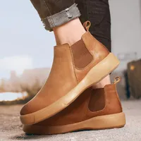 Botlar Botas Moda Satılık Deri Moccasins Para Casual De Piergitar Mens Bahar için 2021 Sapato Home Informales Zapatos Adam
