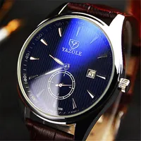 Luksusowy Brytyjski Zegarek Męski Moda Biznes Ze Stali Nierdzewnej Luminous Funkcja Kalendarz Zegarki YD306 Wristwatches
