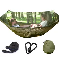 Дерево палатки 2 человека Легко носить быстрый автоматический открывающий палатка гамака с кроватью сетевые лето на открытом воздухе воздушные палатки быстрая доставка FY2066 SXM7