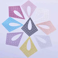 20pcs AA3670 55*71mm Brass Laser cut Thin Bigger Charms Silver Color Charm DIY Jewelry Earring Making