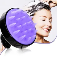 Şampuan Saçağı Masaj Fırçası Rahat Silikon Saç Yıkama Tarak Vücut Banyo Spa Zayıflama Masaj Fırçalar Personel Sağlık Araçları ST730