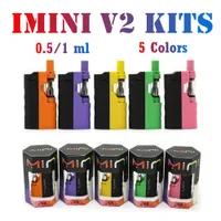 ORIGINAL IMINI V2 MOD KIT E Cigarro Starter Kits 650mAh VV Vape Vape Mods 0.5ml 1.0ml Cartucho espesso 11 cores