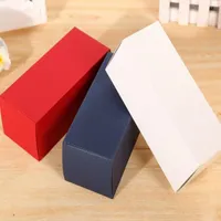 Gift Wrap 10 stks 7.5 * 6 * 17cm Rechthoekig Papier Box Zonnebril Verpakking Rode Pakketboxen Voor Pen / Cosmetische / Essentiële Oliefles