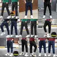 Calças crianças calças moda meninos jeans crianças rasgadas leggings primavera denim roupas bebê casual jean infantil 4 a 14 anos 251 z2